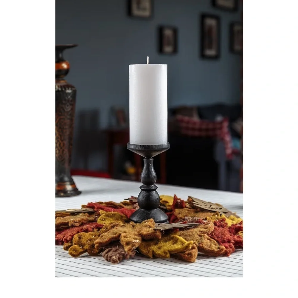 White Pillar Candles 045